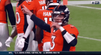 Peyton Manning Giving High Five GIF