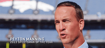 Peyton Manning Is Named Sportsman Of The Year GIF