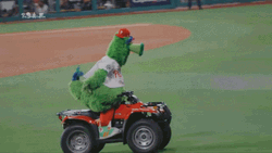 Phanatic Riding And Standing On Motor GIF