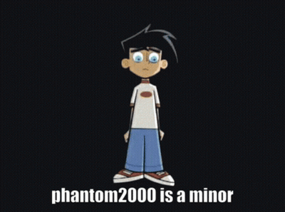 Phantom 2000 Cartoon Surrounded By Glowing Circles GIF