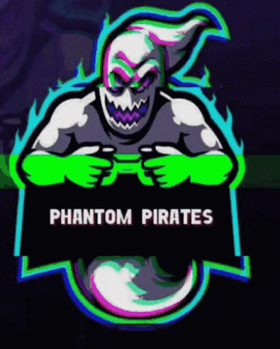 Phantom Pirates Gaming Logo Ghost Playing Video Game GIF
