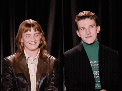 Phia Saban Ewan Mitchell GIF