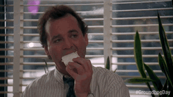 Phil Connors Eating Cake