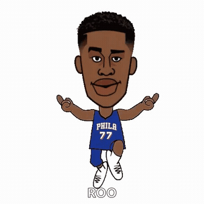 Philadelphia 76Ers Basketball Player Running GIF