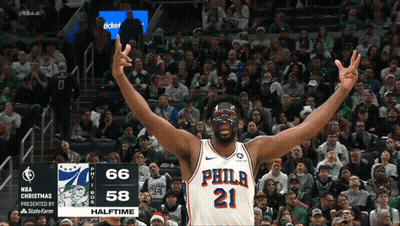 Philadelphia Basketball Player Celebrates GIF