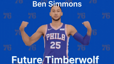 Philadelphia Basketball Player Flexing GIF