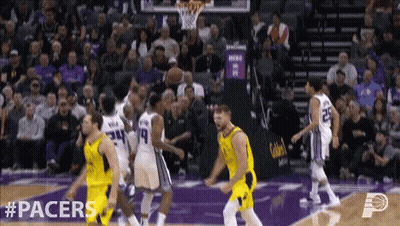 Philadelphia Basketball Player Number 42 Dribbling Ball GIF