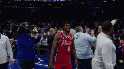 Philadelphia Basketball Player Walking GIF