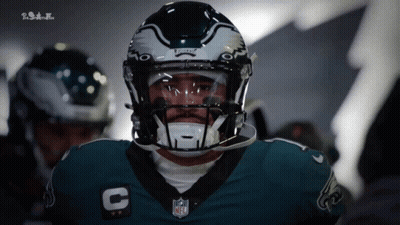 Philadelphia Eagles Football Player In Helmet GIF