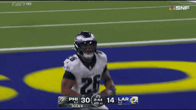 Philadelphia Eagles Football Player Running On Field GIF