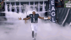 Philadelphia Eagles Jalen Hurts Walking Hyped GIF