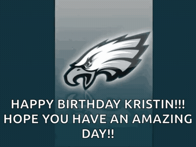 Philadelphia Eagles Logo Blue Background GIF