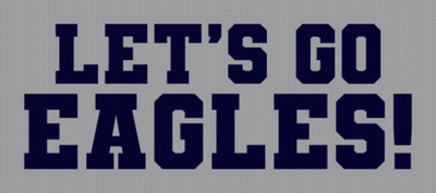 Philadelphia Eagles Logo On Black Background GIF