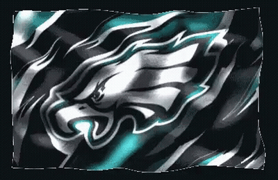Philadelphia Eagles Logo On Black Background GIF