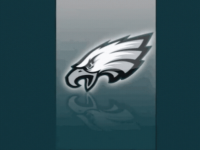 Philadelphia Eagles Logo On Dark Blue Background GIF
