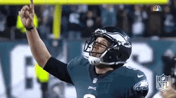 Philadelphia Eagles Nick Foles Pointing Upward GIF