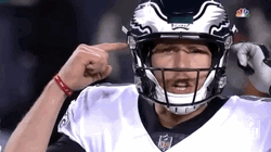 Philadelphia Eagles Nick Foles Tapping His Helmet GIF
