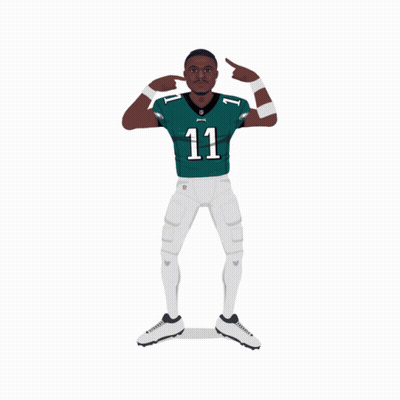 Philadelphia Eagles Player Number 11 GIF
