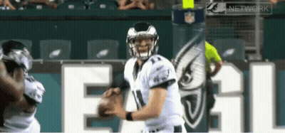 Philadelphia Eagles Player Throwing Pass GIF