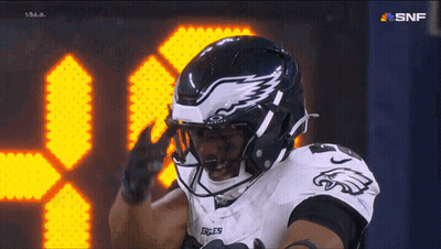 Philadelphia Eagles Player Thumbs Up Scoreboard GIF