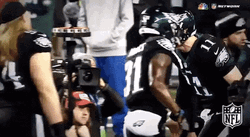 Philadelphia Eagles Players High Five GIF