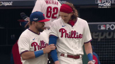 Philadelphia Phillies Baseball Players Talking GIF