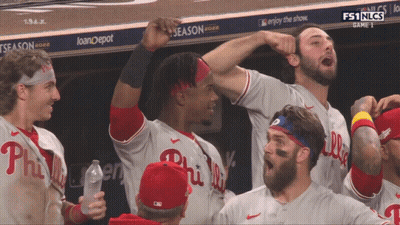 Philadelphia Phillies Celebrate Win GIF