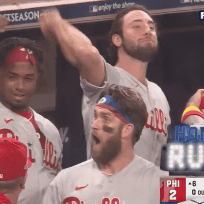 Philadelphia Phillies Celebrating GIF