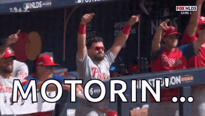 Philadelphia Phillies Player Celebrating GIF