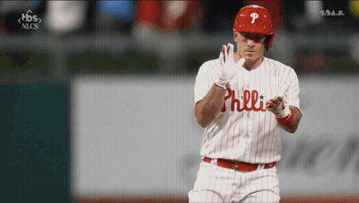 Philadelphia Phillies Player Running To Home Plate GIF