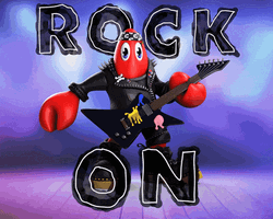Philip Colbert Lobster Rock On GIF