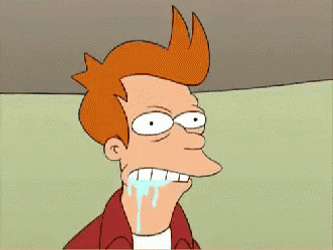 Philip J. Fry Drooling GIF