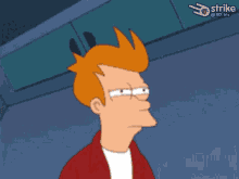 Philip J. Fry Futurama Salty GIF