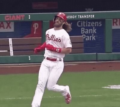 Phillies Baseball Player Running Home GIF
