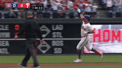 Phillies Baseball Player Running Home GIF