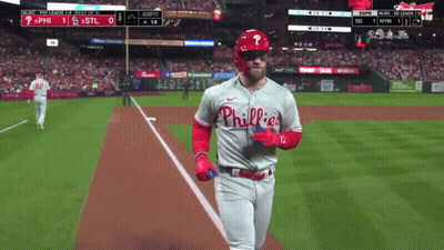 Phillies Baseball Player Walking GIF