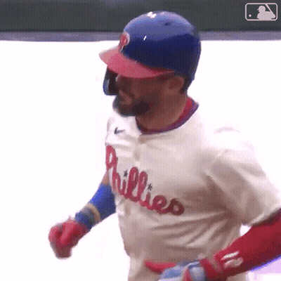 Phillies Baseball Player Wearing Helmet GIF