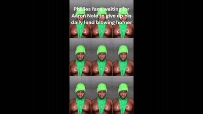 Phillies Fans Are Waiting For Aaron Nola To Give Up His Daily Lead Blowing Homer .. GIF