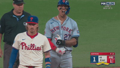Phillies Player Next To New York Player GIF