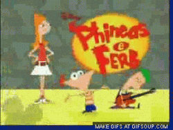 Phineas And Ferb Animated Poster  GIF