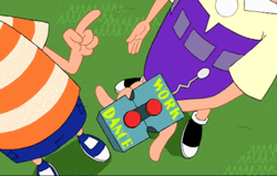 Phineas And Ferb Press Drive GIF