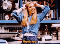 Phoebe Buffay Taking A Bow GIF