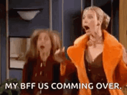 Phoebe Running Bff Coming Over GIF