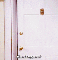 Phoebe Running Where's My Purse GIF