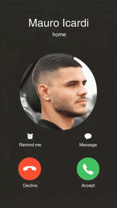 Phone Call With Mauro Icardi GIF