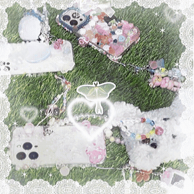 Phone Case With Butterfly On Green Field GIF