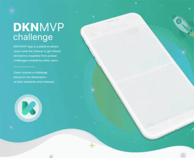 Phone Displaying DKN MVP Challenge GIF