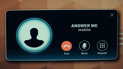 Phone Screen Saying Answer Me Mobile