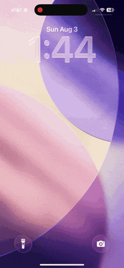 Phone Screen Showing 1:44 On August 3Rd GIF