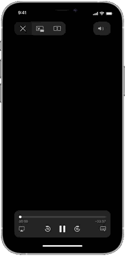 Phone Screen Showing AirPlay App Sticker